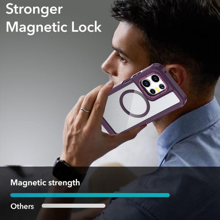 For Motorola Moto G Play 2025 Acrylic Full Coverage Magnetic Phone Case with Back Clip