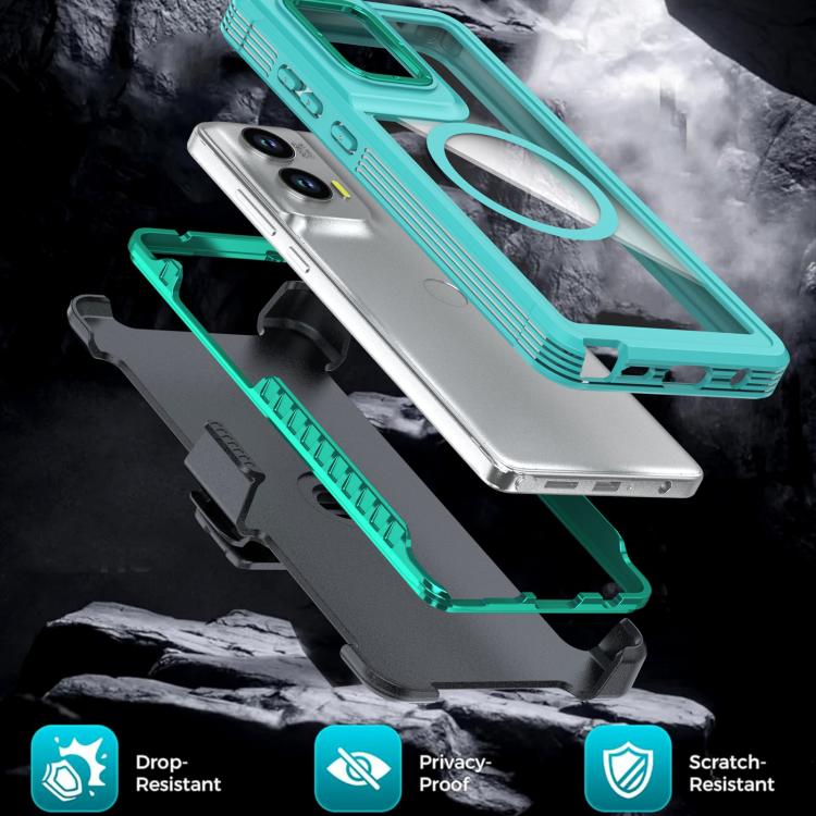 For Motorola Moto G Stylus 5G 2024 Acrylic Full Coverage Magnetic Phone Case with Back Clip
