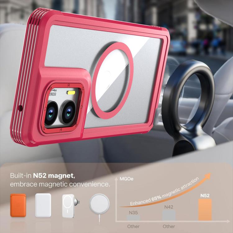 For Motorola Moto G Stylus 5G 2024 Acrylic Full Coverage Magnetic Phone Case with Back Clip