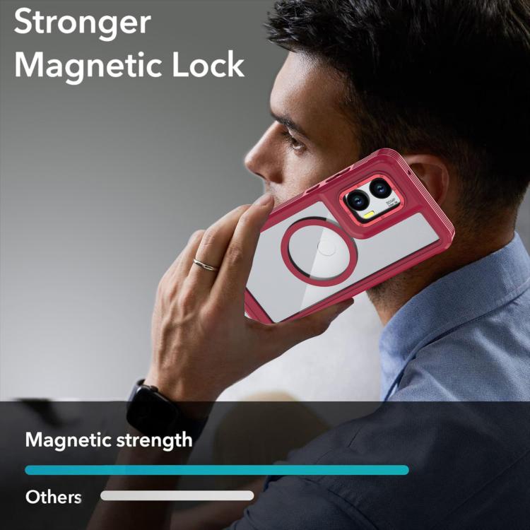 For Motorola Moto G Stylus 5G 2024 Acrylic Full Coverage Magnetic Phone Case with Back Clip