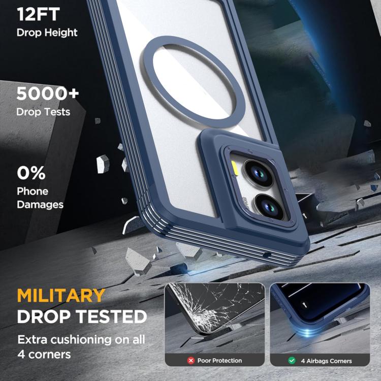 For Motorola Moto G Stylus 5G 2024 Acrylic Full Coverage Magnetic Phone Case with Back Clip