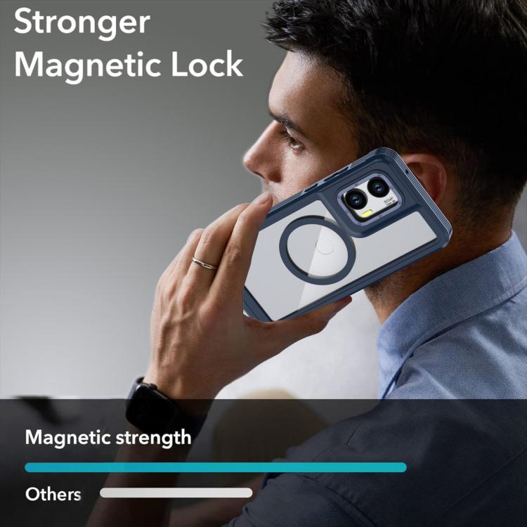 For Motorola Moto G Stylus 5G 2024 Acrylic Full Coverage Magnetic Phone Case with Back Clip