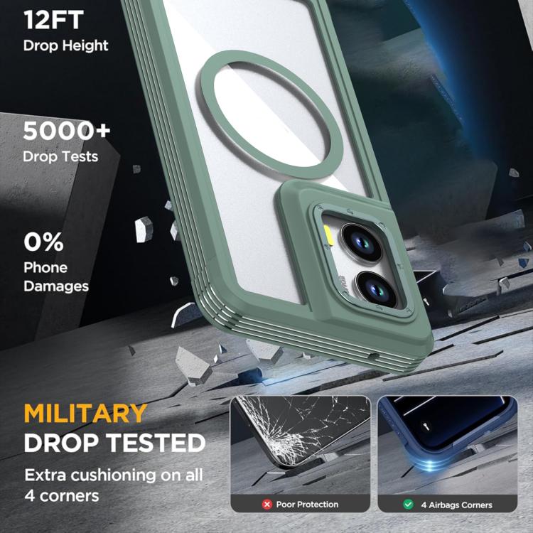 For Motorola Moto G Stylus 5G 2024 Acrylic Full Coverage Magnetic Phone Case with Back Clip
