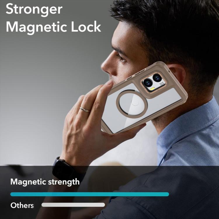 For Motorola Moto G Stylus 5G 2024 Acrylic Full Coverage Magnetic Phone Case with Back Clip