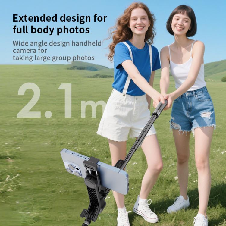K29 Floor Standing Telescopic Phone Tripod Selfie Stick - Black
