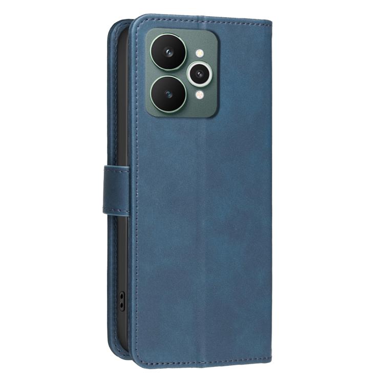 For Realme 15 5G / 15 Pro 5G Solid Color Calfskin Texture RFID Vegan Leather Phone Case