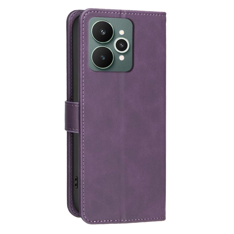 For Realme 15 5G / 15 Pro 5G Solid Color Calfskin Texture RFID Vegan Leather Phone Case