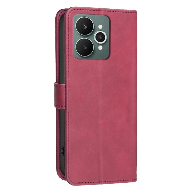 For Realme 15 5G / 15 Pro 5G Solid Color Calfskin Texture RFID Vegan Leather Phone Case