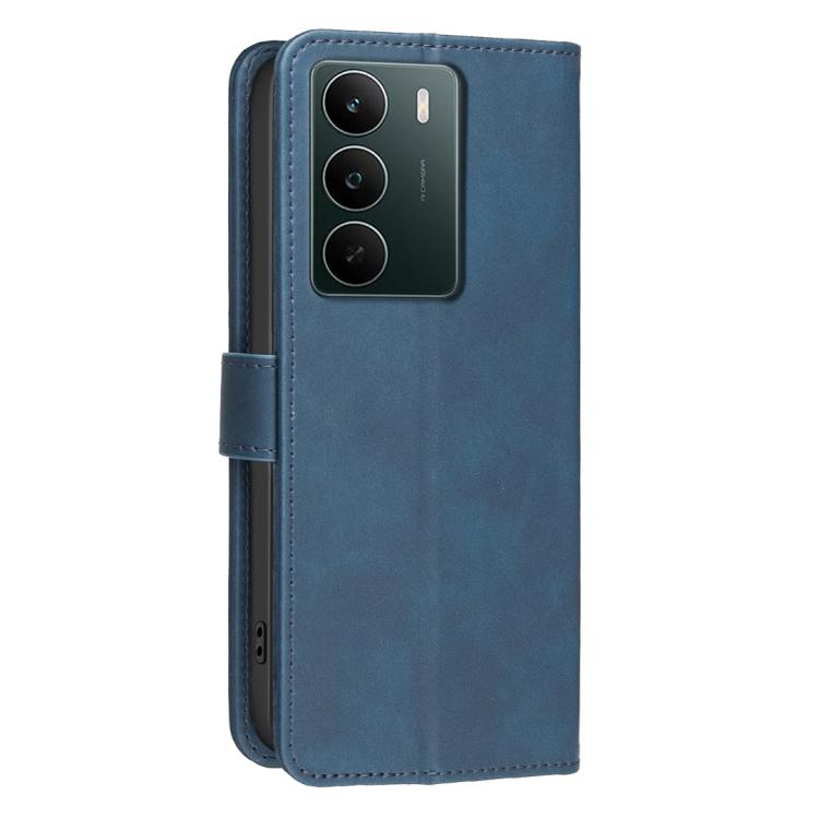 For Realme C71 4G Global Solid Color Calfskin Texture RFID Vegan Leather Phone Case