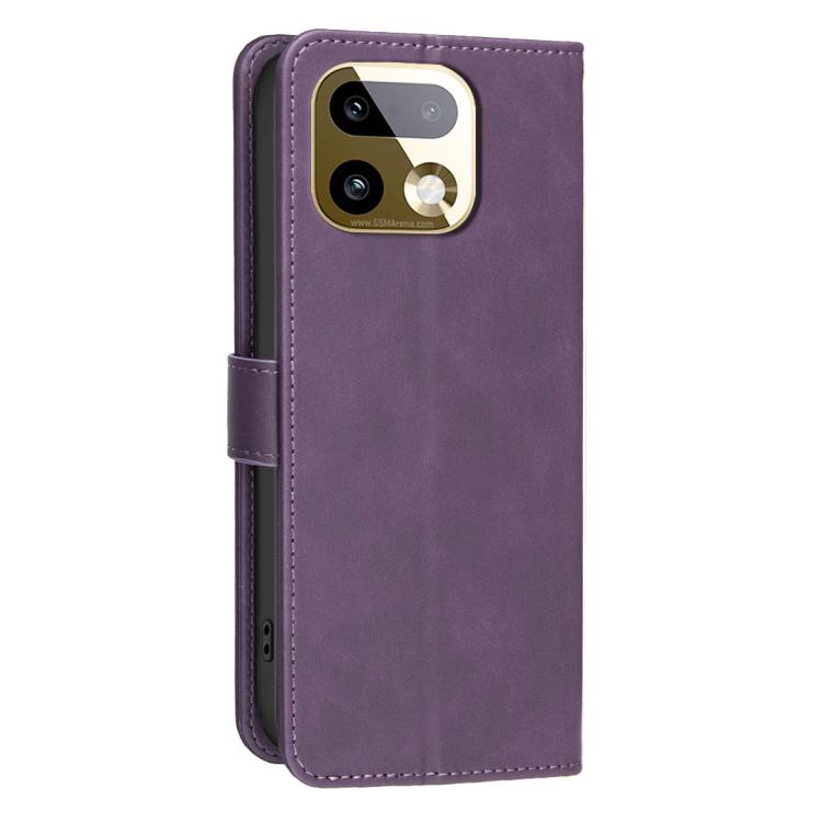 For Realme 16 Pro+ 5G Solid Color Calfskin Texture RFID Vegan Leather Phone Case