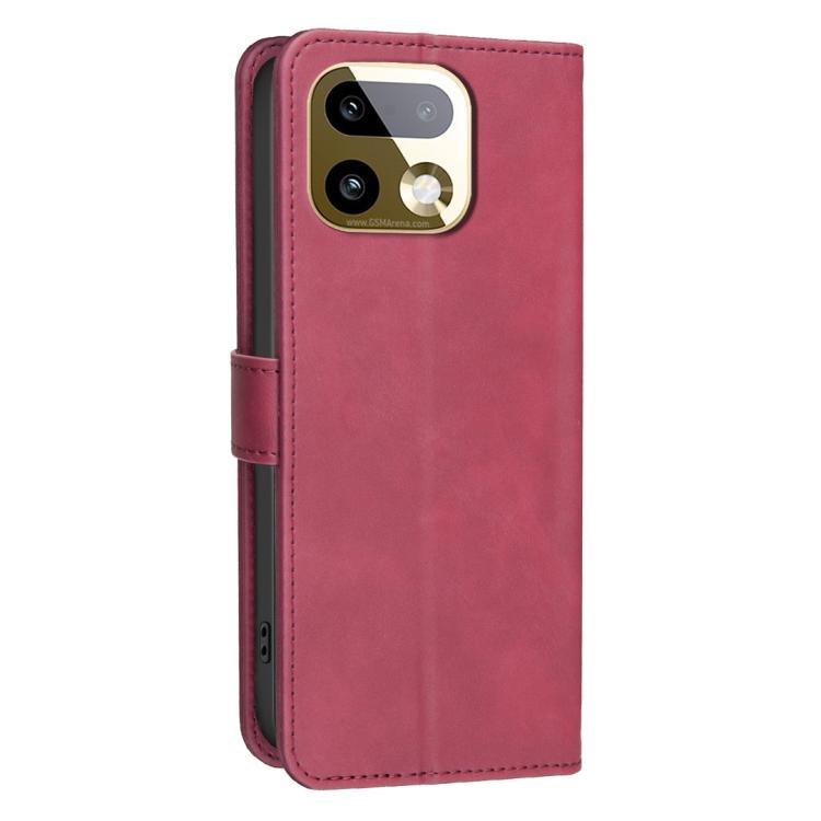 For Realme 16 Pro+ 5G Solid Color Calfskin Texture RFID Vegan Leather Phone Case