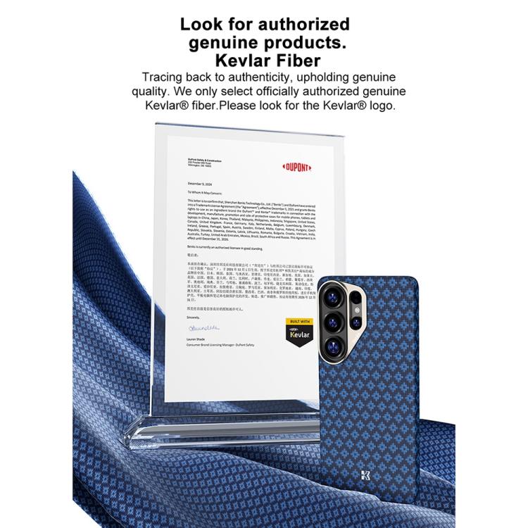 For Samsung Galaxy S26 Ultra 5G Benks Color Shield C1 Classic Kevlar Woven MagSafe Phone Case