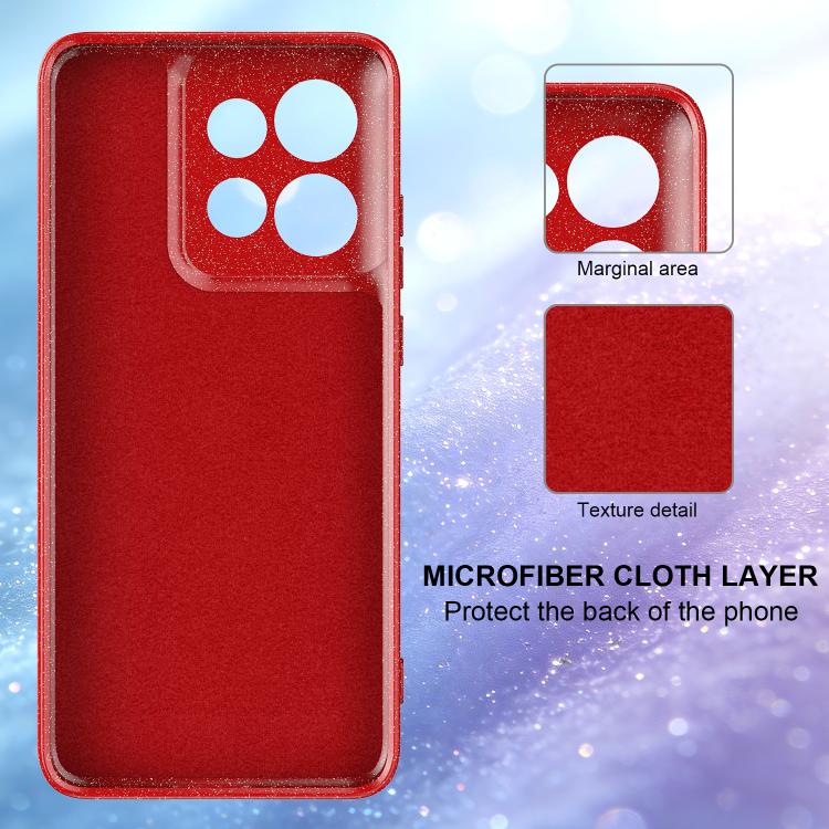 For Motorola Edge 60 Neo / 50 Neo 5G Fine Hole Glossy Glitter Magnetic TPU Phone Case with Same Color Hand Strap