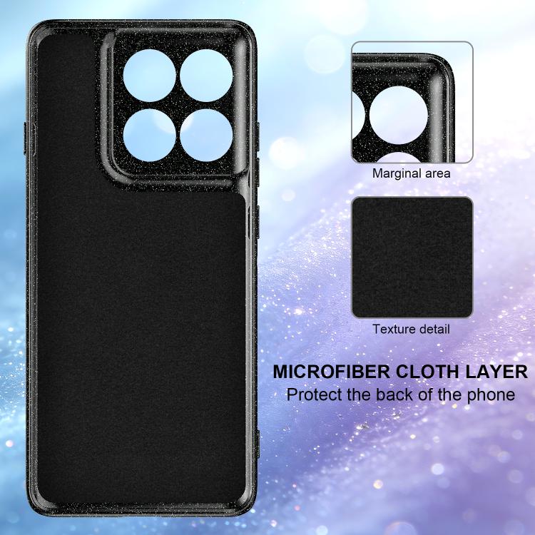 For Motorola Edge 60 Pro 5G Fine Hole Glossy Glitter Magnetic TPU Phone Case with Same Color Hand Strap