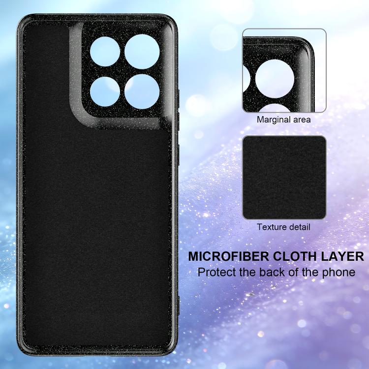 For Motorola Moto G86 / G100 Pro 5G Fine Hole Glossy Glitter Magnetic TPU Phone Case with Same Color Hand Strap