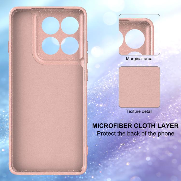 For Motorola Moto G86 Power 5G Fine Hole Glossy Glitter Magnetic TPU Phone Case with Same Color Hand Strap