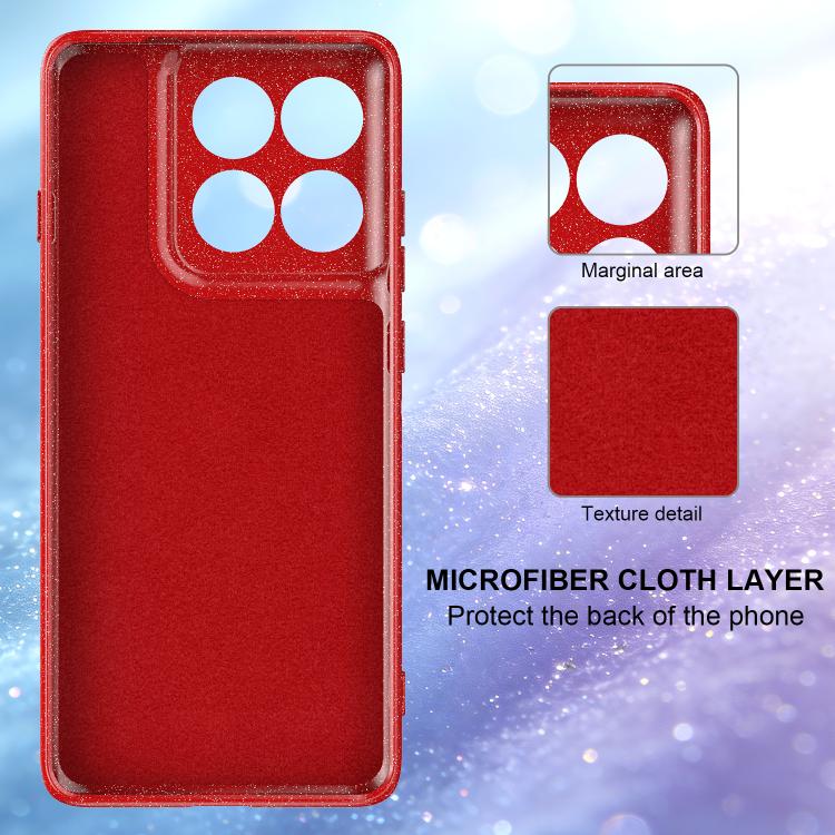 For Motorola Edge 70 Fusion / 70 Fusion+ 5G Fine Hole Glossy Glitter Magnetic TPU Phone Case with Same Color Hand Strap