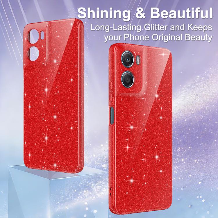 For Motorola Moto G06 / G06 Power 4G Fine Hole Glossy Glitter Magnetic TPU Phone Case with Same Color Hand Strap