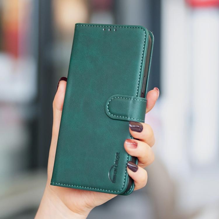 For iPhone 11 Pro Solid Color Calfskin Texture RFID Vegan Leather Phone Case