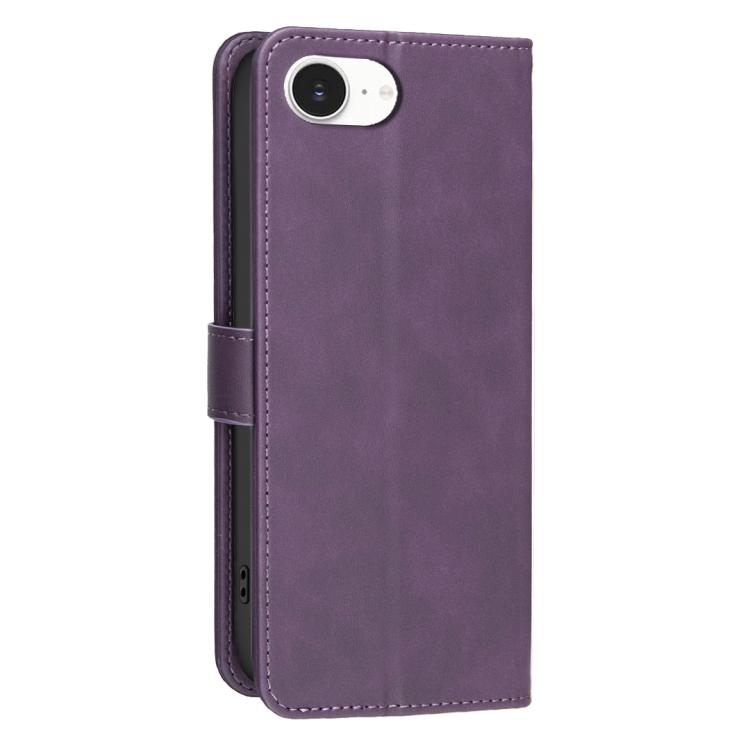For iPhone 16e / 17e Solid Color Calfskin Texture RFID Vegan Leather Phone Case