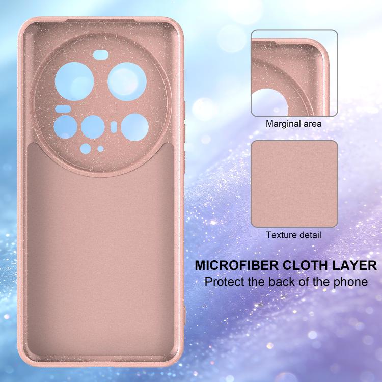 For Xiaomi 15 Ultra Fine Hole Glossy Glitter Magnetic TPU Phone Case with Same Color Hand Strap
