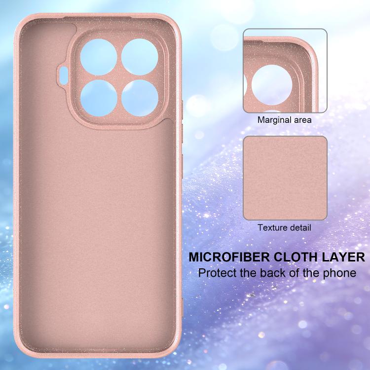 For Xiaomi 15T Pro 5G Fine Hole Glossy Glitter Magnetic TPU Phone Case with Same Color Hand Strap