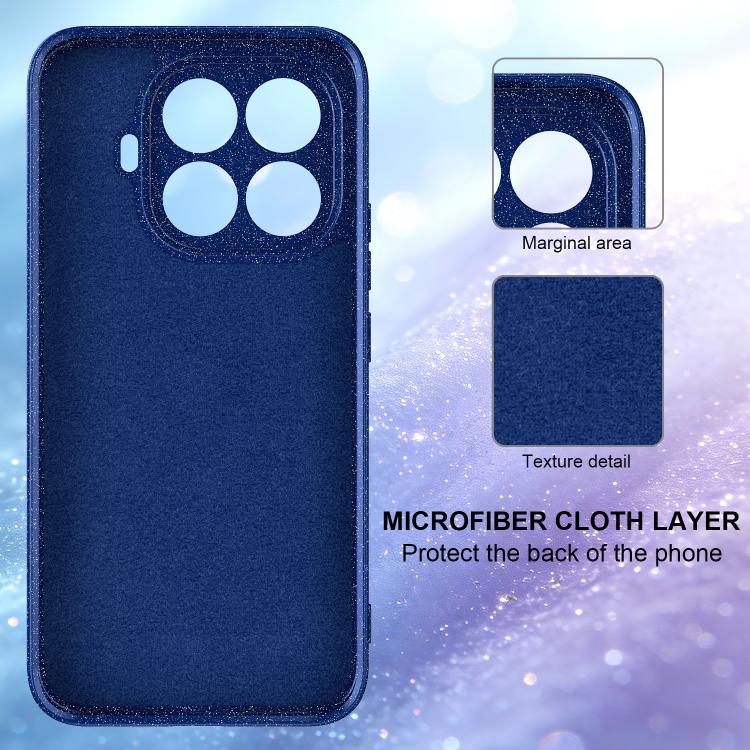 For Xiaomi 15T Pro 5G Fine Hole Glossy Glitter Magnetic TPU Phone Case with Same Color Hand Strap