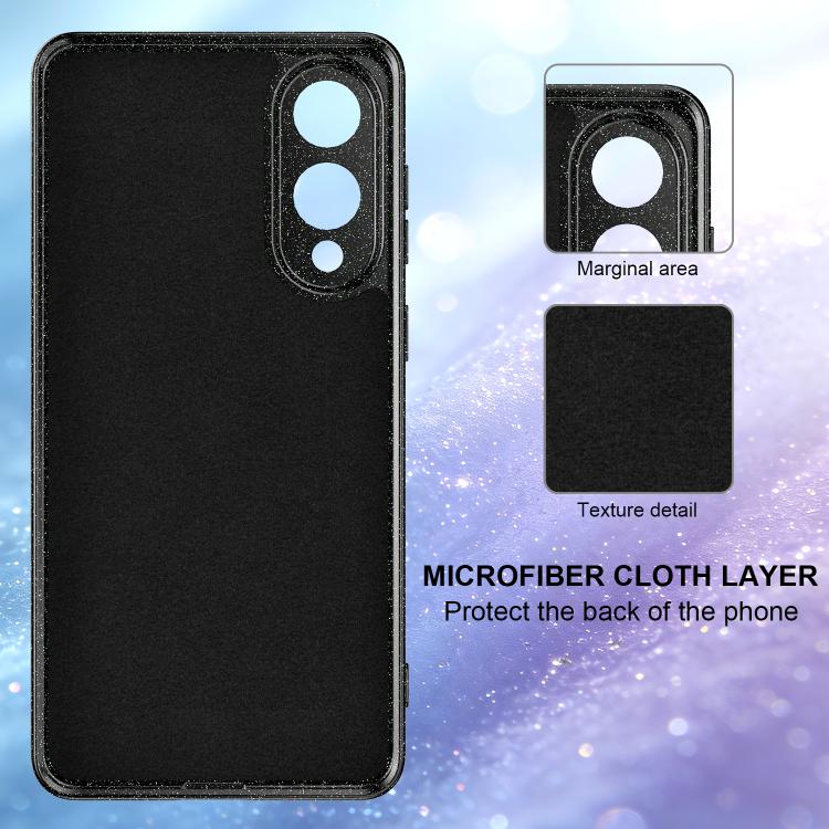For Samsung Galaxy S25 Edge 5G Fine Hole Glossy Glitter Magnetic TPU Phone Case with Same Color Hand Strap