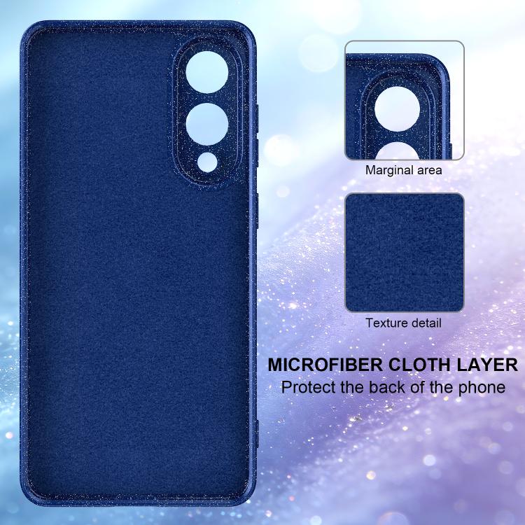 For Samsung Galaxy S25 Edge 5G Fine Hole Glossy Glitter Magnetic TPU Phone Case with Same Color Hand Strap