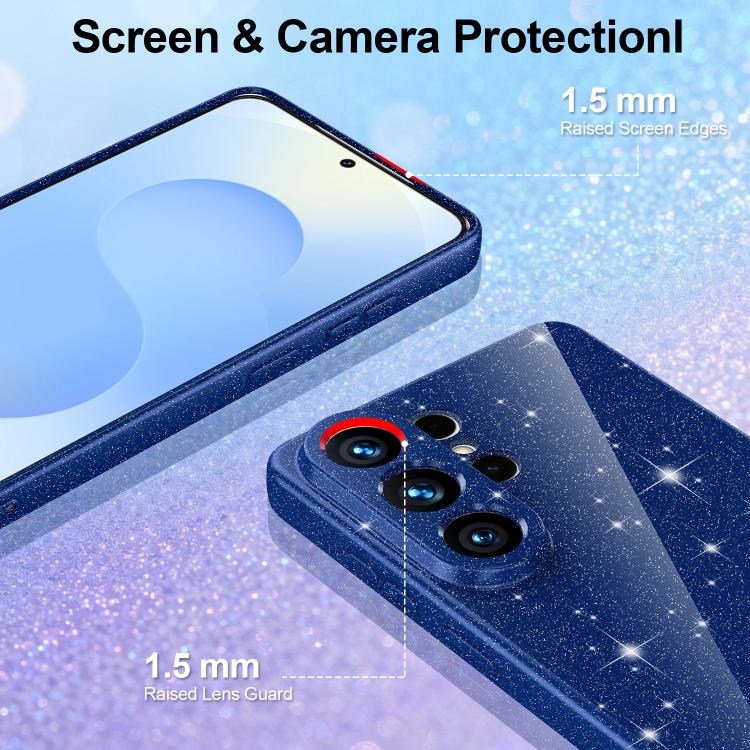 For Samsung Galaxy S26 Ultra 5G Fine Hole Glossy Glitter Magnetic TPU Phone Case with Same Color Hand Strap