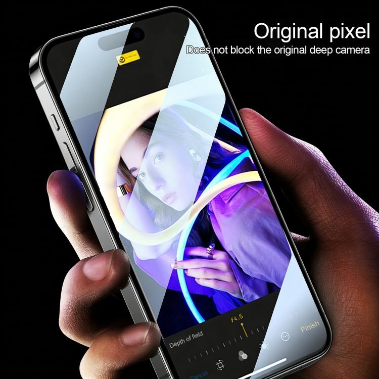 For iPhone 17 Pro High Aluminum 380 Glue Silk Screen Printed Tempered Glass Film