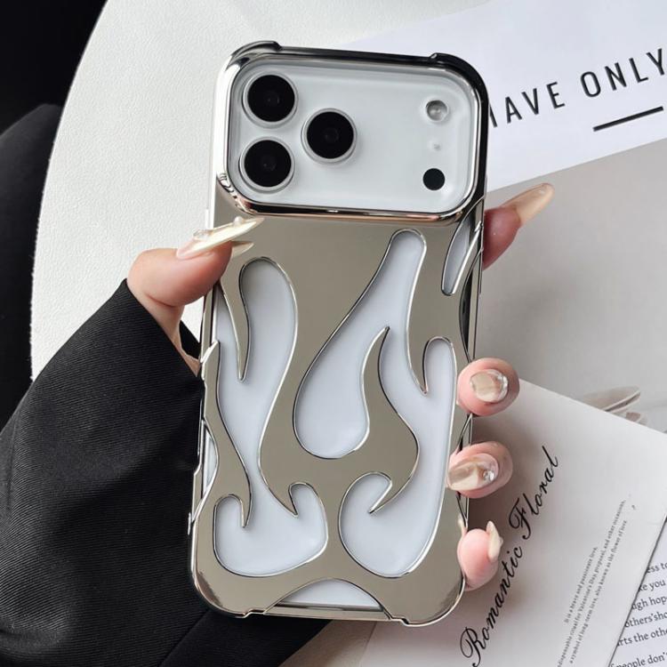 For iPhone 17 Pro Flame Hollow Cooling Electroplated TPU Phone Case