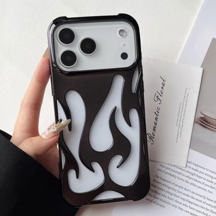 For iPhone Air Flame Hollow Cooling Electroplated TPU Phone Case