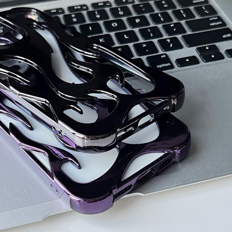 For iPhone 17 Pro Flame Hollow Cooling Electroplated TPU Phone Case