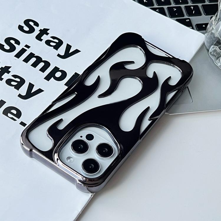 For iPhone 17 Pro Flame Hollow Cooling Electroplated TPU Phone Case
