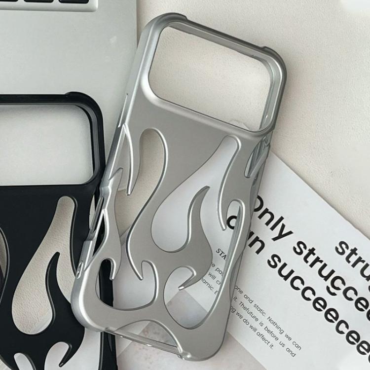 For iPhone 17 Pro Max Flame Hollow Cooling Spray Coated Frosted TPU Phone Case