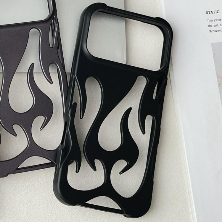 For iPhone Air Flame Hollow Cooling Spray Coated Frosted TPU Phone Case