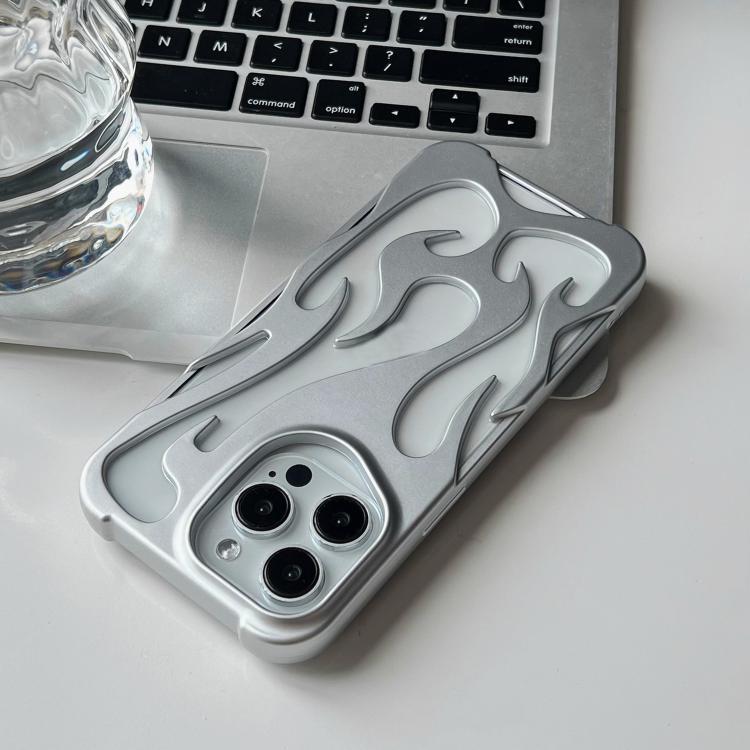 For iPhone 17 Pro Flame Hollow Cooling Spray Coated Frosted TPU Phone Case