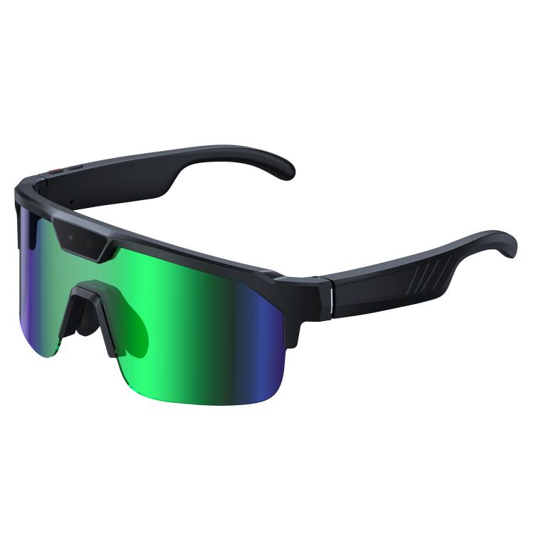 Q01 Outdoor Cycling Smart AI Sports Glasses 8MP Camera - Ice Green