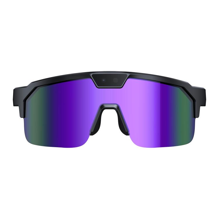Q01 Outdoor Cycling Smart AI Sports Glasses 8MP Camera - Purple Blue