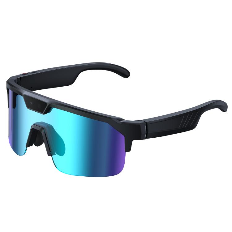 Q01 Outdoor Cycling Smart AI Sports Glasses 8MP Camera - Ice Blue