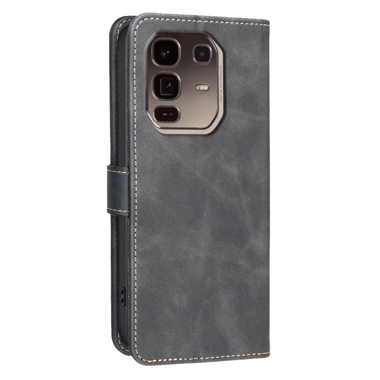 For Infinix Note 50 Pro+ 5G Solid Color Calfskin Texture RFID Vegan Leather Phone Case