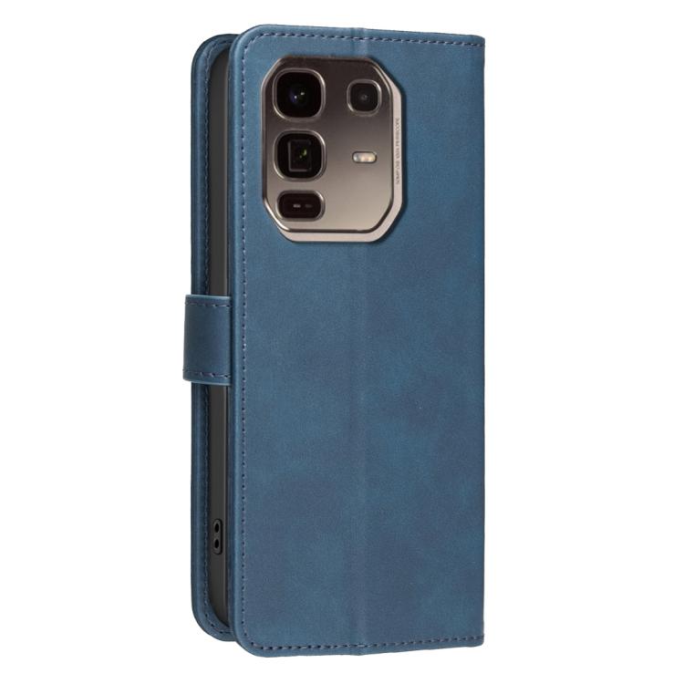 For Infinix Note 50 Pro+ 5G Solid Color Calfskin Texture RFID Vegan Leather Phone Case