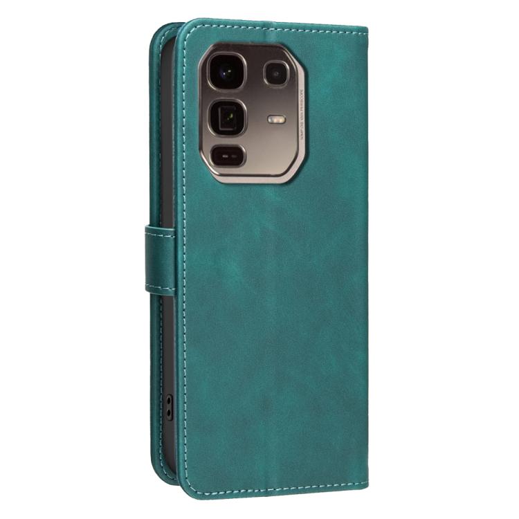 For Infinix Note 50 Pro+ 5G Solid Color Calfskin Texture RFID Vegan Leather Phone Case