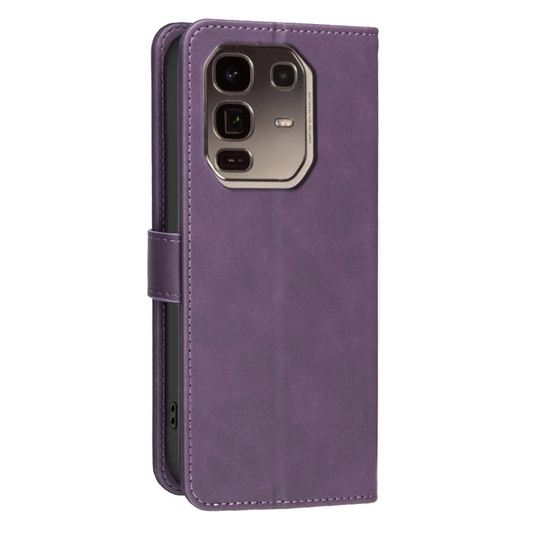 For Infinix Note 50 Pro+ 5G Solid Color Calfskin Texture RFID Vegan Leather Phone Case