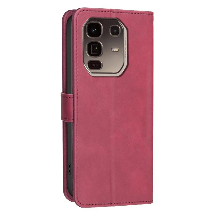 For Infinix Note 50 Pro+ 5G Solid Color Calfskin Texture RFID Vegan Leather Phone Case
