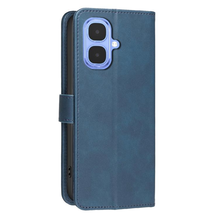 For Infinix Smart 10 4G / Spark 40C Solid Color Calfskin Texture RFID Vegan Leather Phone Case