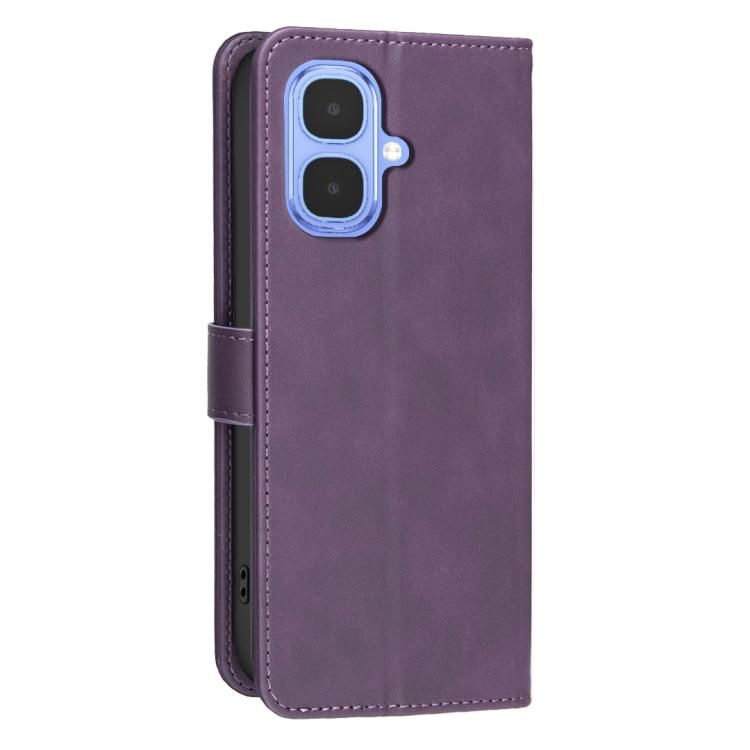 For Infinix Smart 10 4G / Spark 40C Solid Color Calfskin Texture RFID Vegan Leather Phone Case