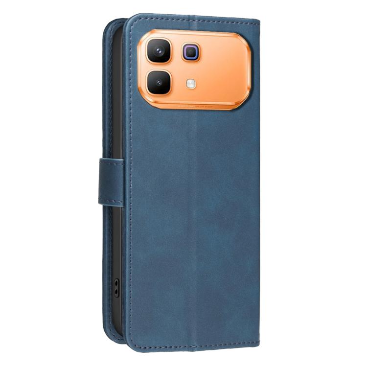 For Infinix Note 60 5G / 60 Pro 5G Solid Color Calfskin Texture RFID Vegan Leather Phone Case