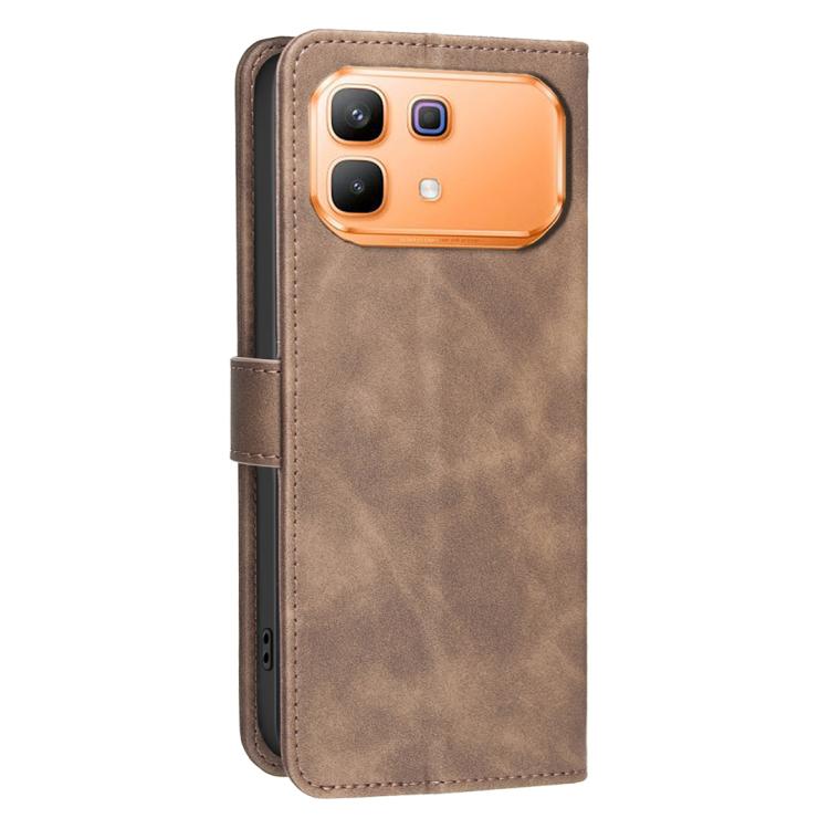 For Infinix Note 60 5G / 60 Pro 5G Solid Color Calfskin Texture RFID Vegan Leather Phone Case
